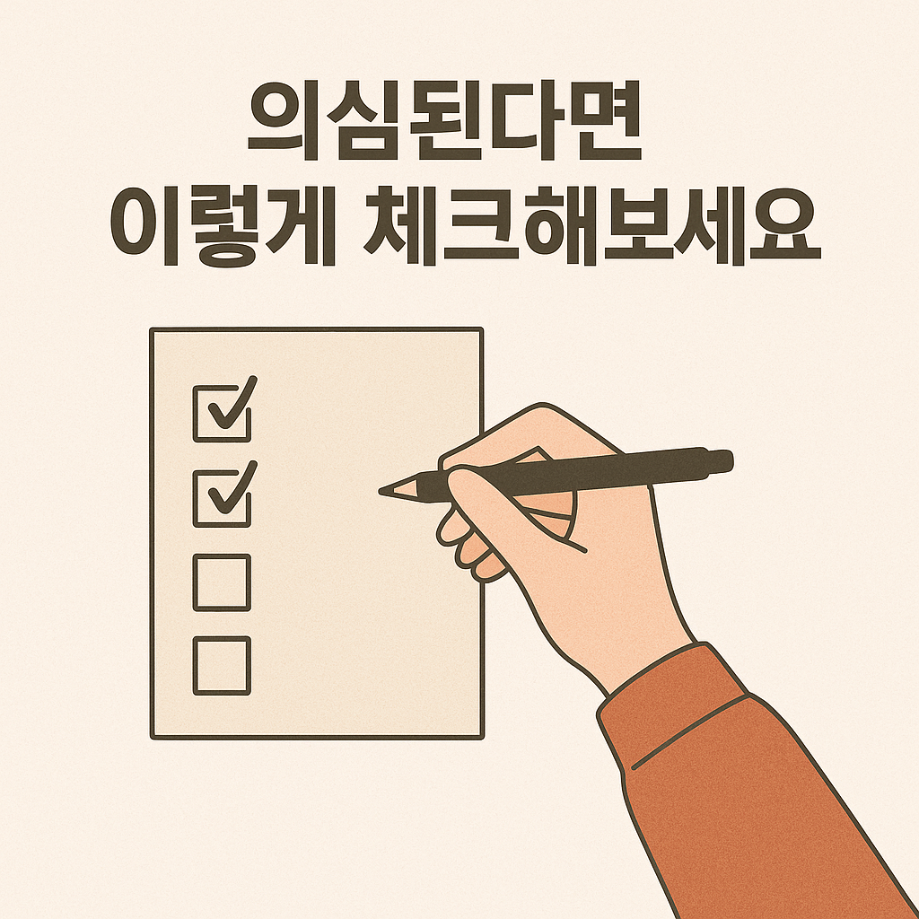 체크리스트를 작성하는 사람