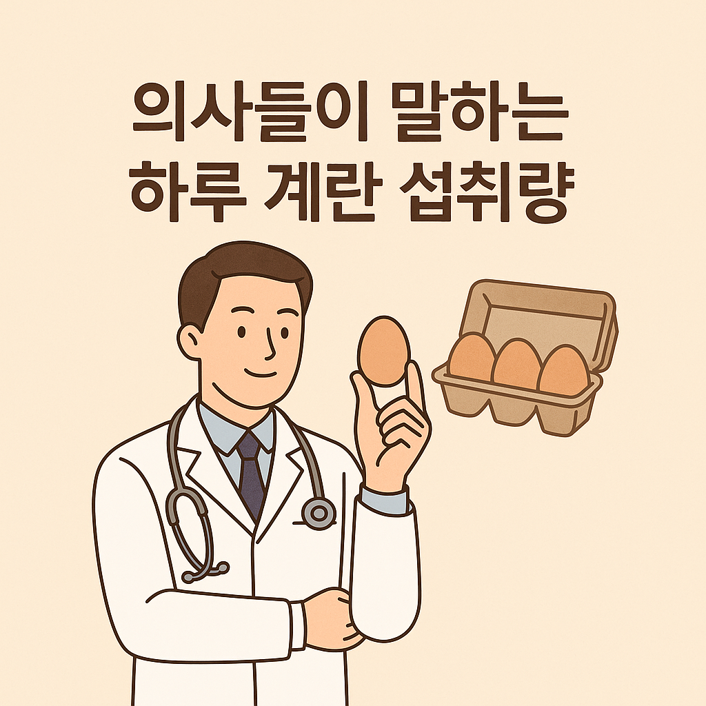 의사가 추천하는 달걀 섭취량