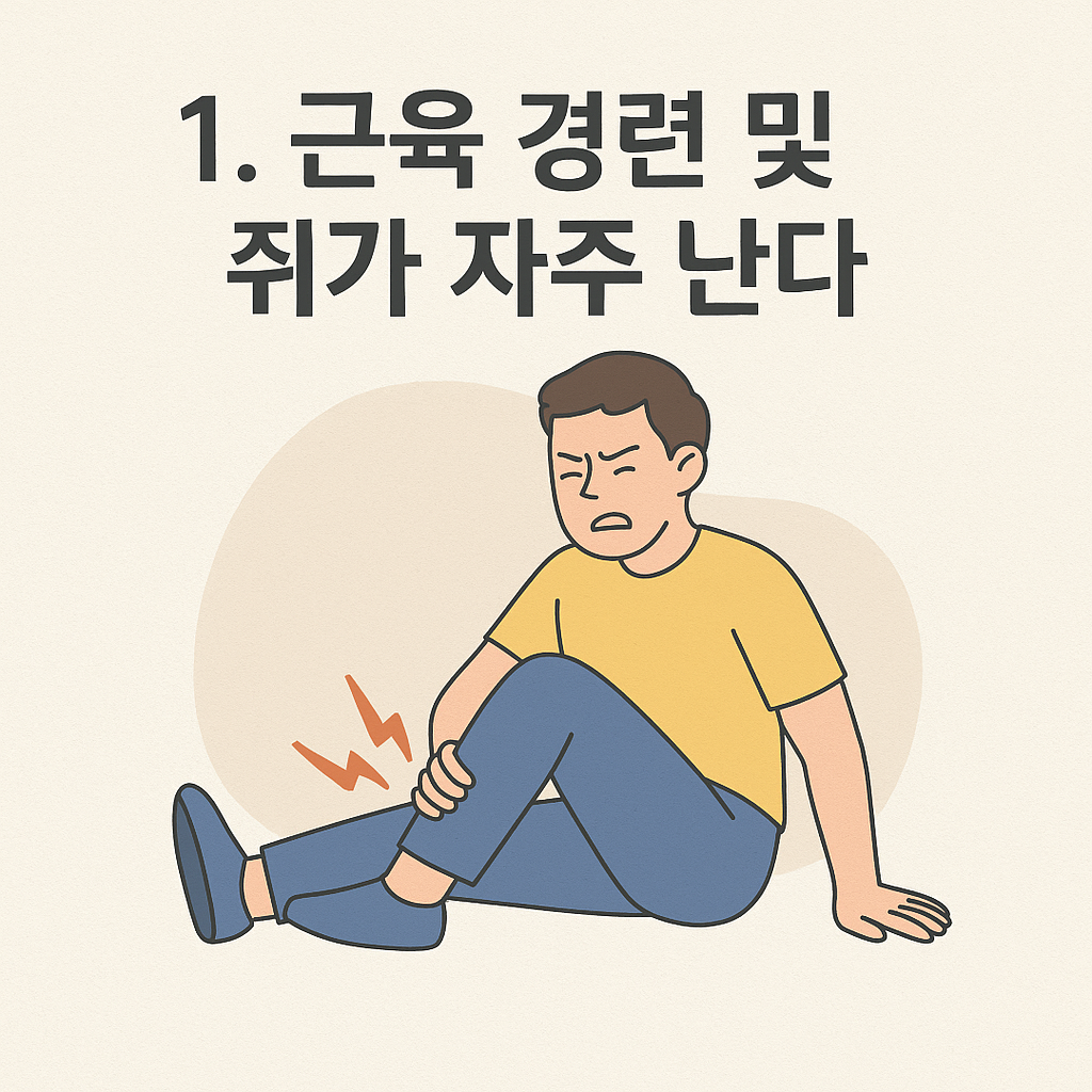 근육 경련 이미지