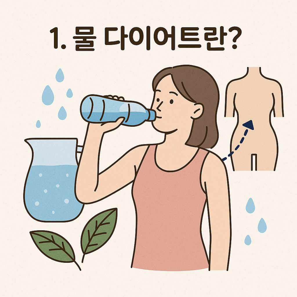 물 다이어트 기본 설명 이미지