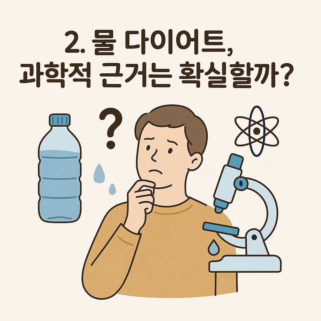 물 다이어트 과학적 설명 이미지