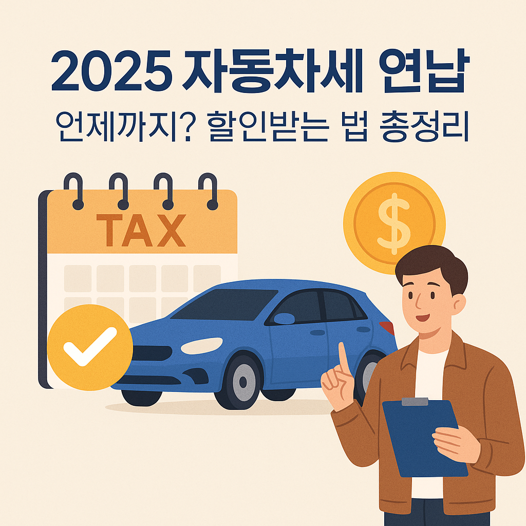 2025 자동차세 연납 대표 이미지