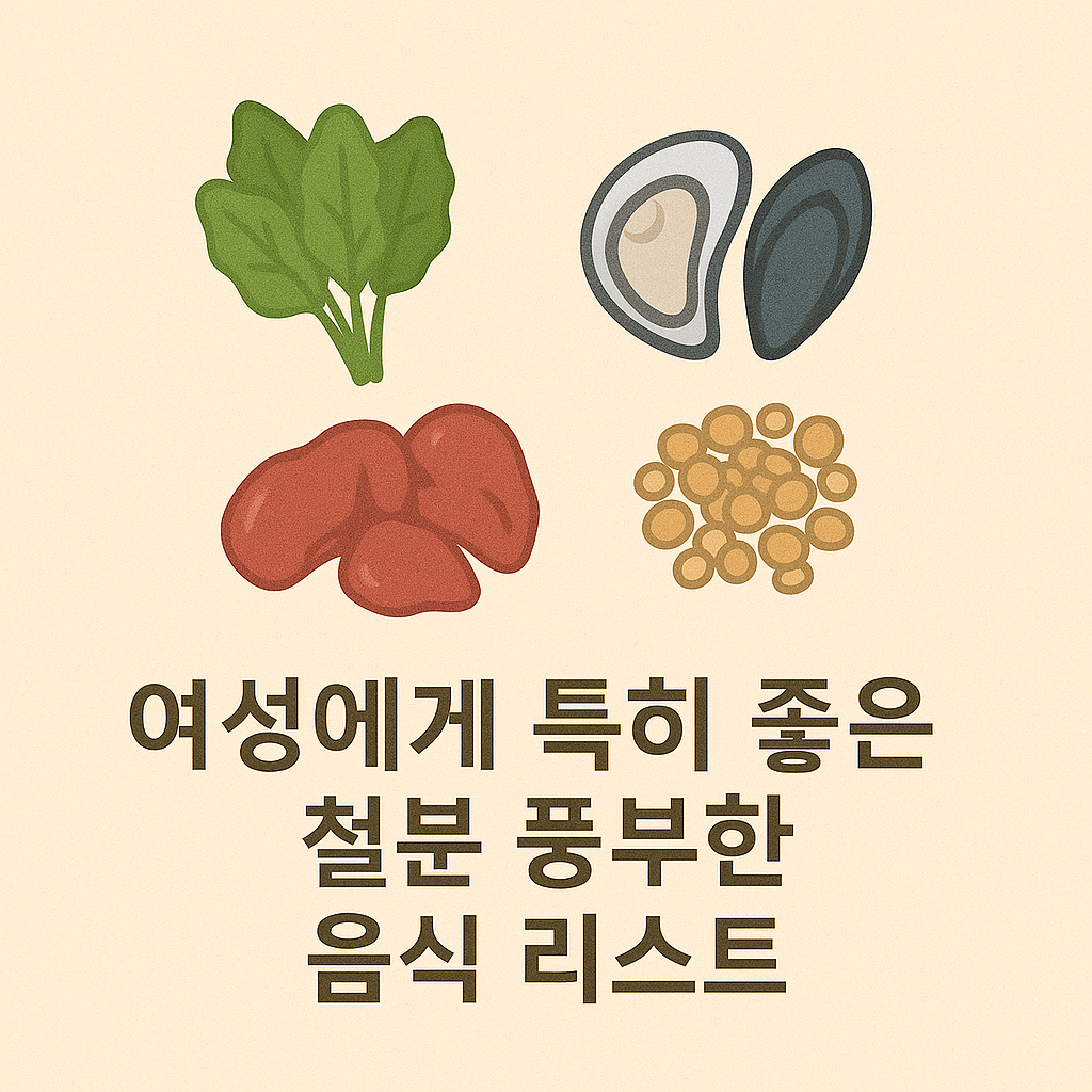 철분 풍부한 음식 대표 이미지