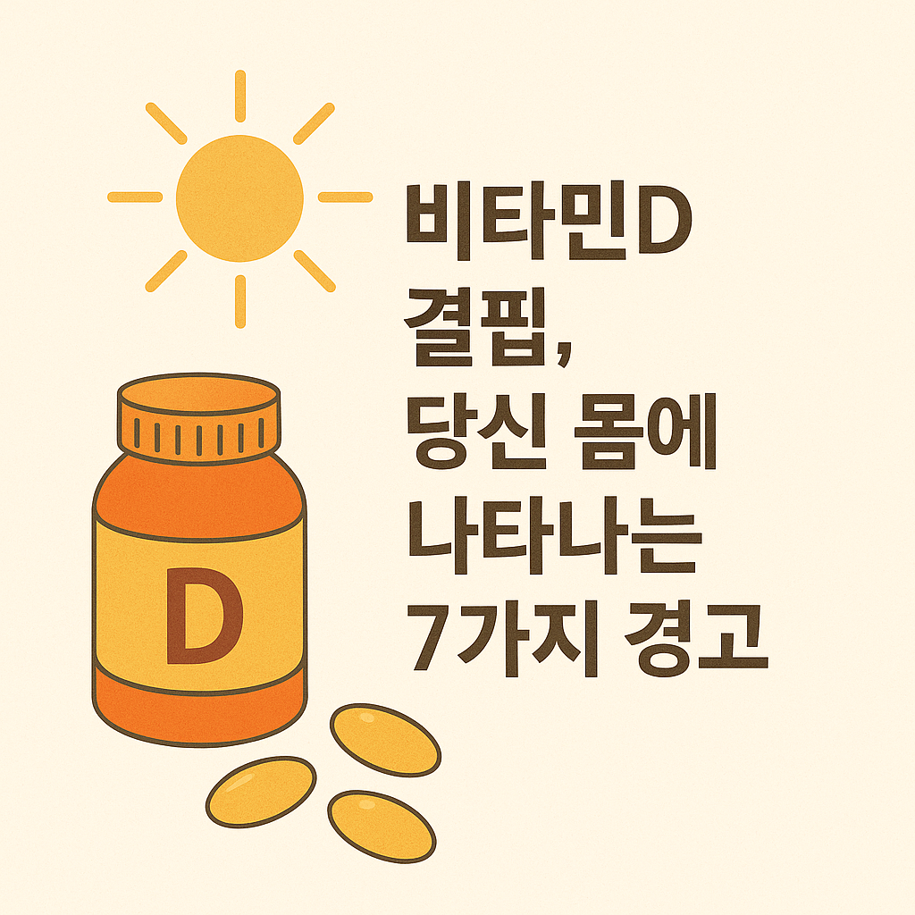 비타민D 이미지 - 햇빛과 영양제