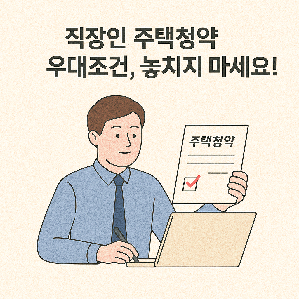 직장인 주택청약 우대조건, 놓치지 마세요!