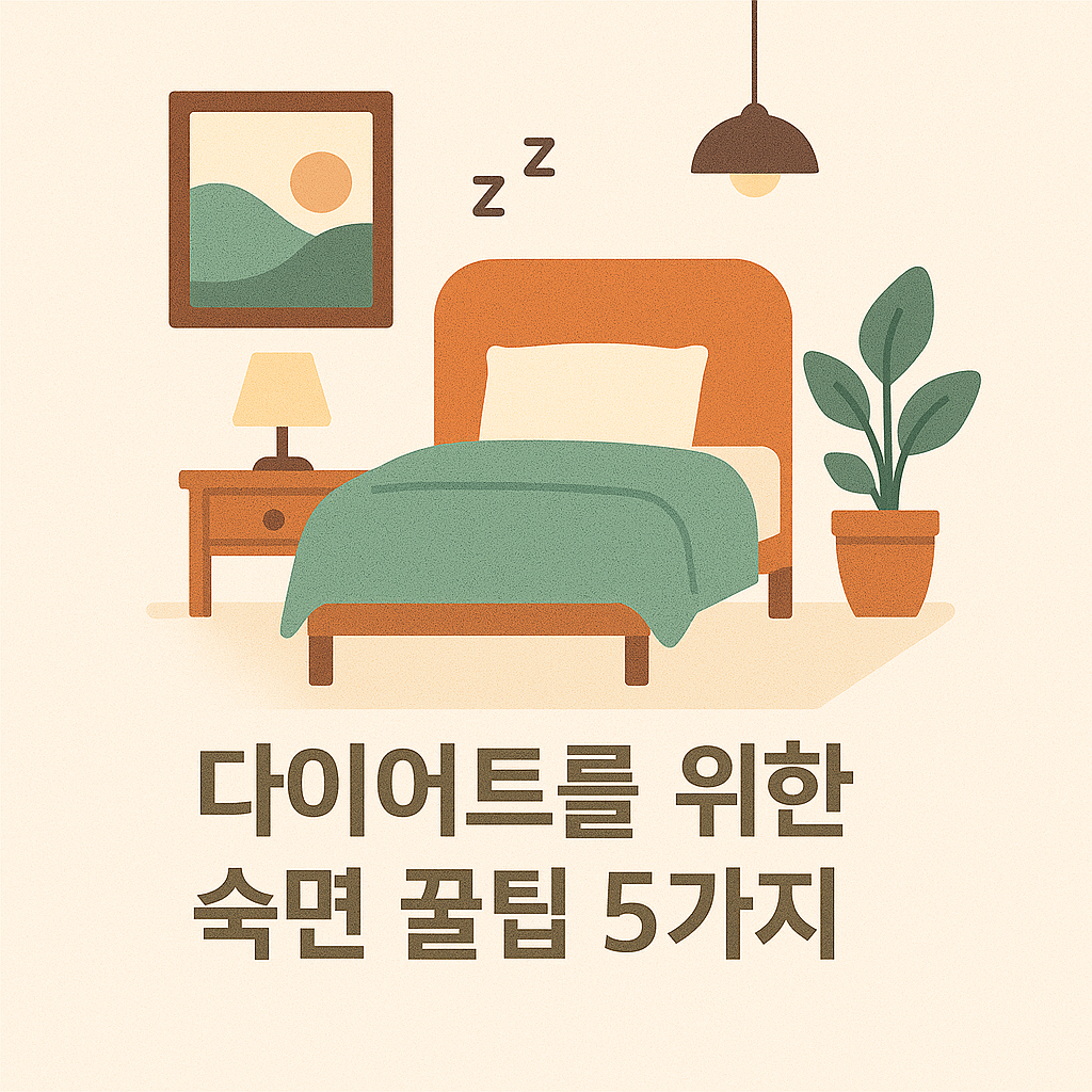 조용하고 편안한 침실 - 숙면 환경 예시