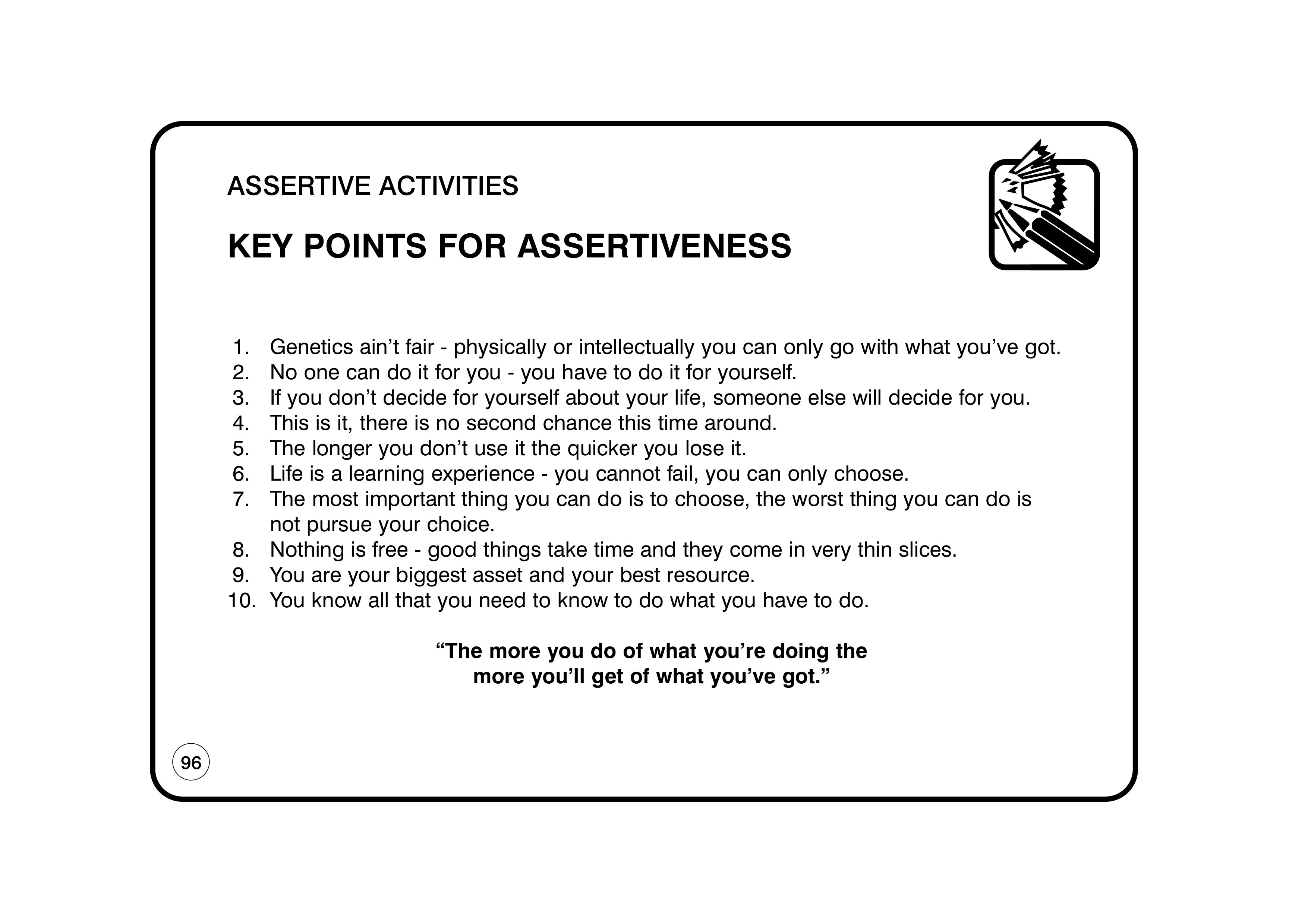 THE ASSERTIVENESS POCKET BOOK phần 10 pps