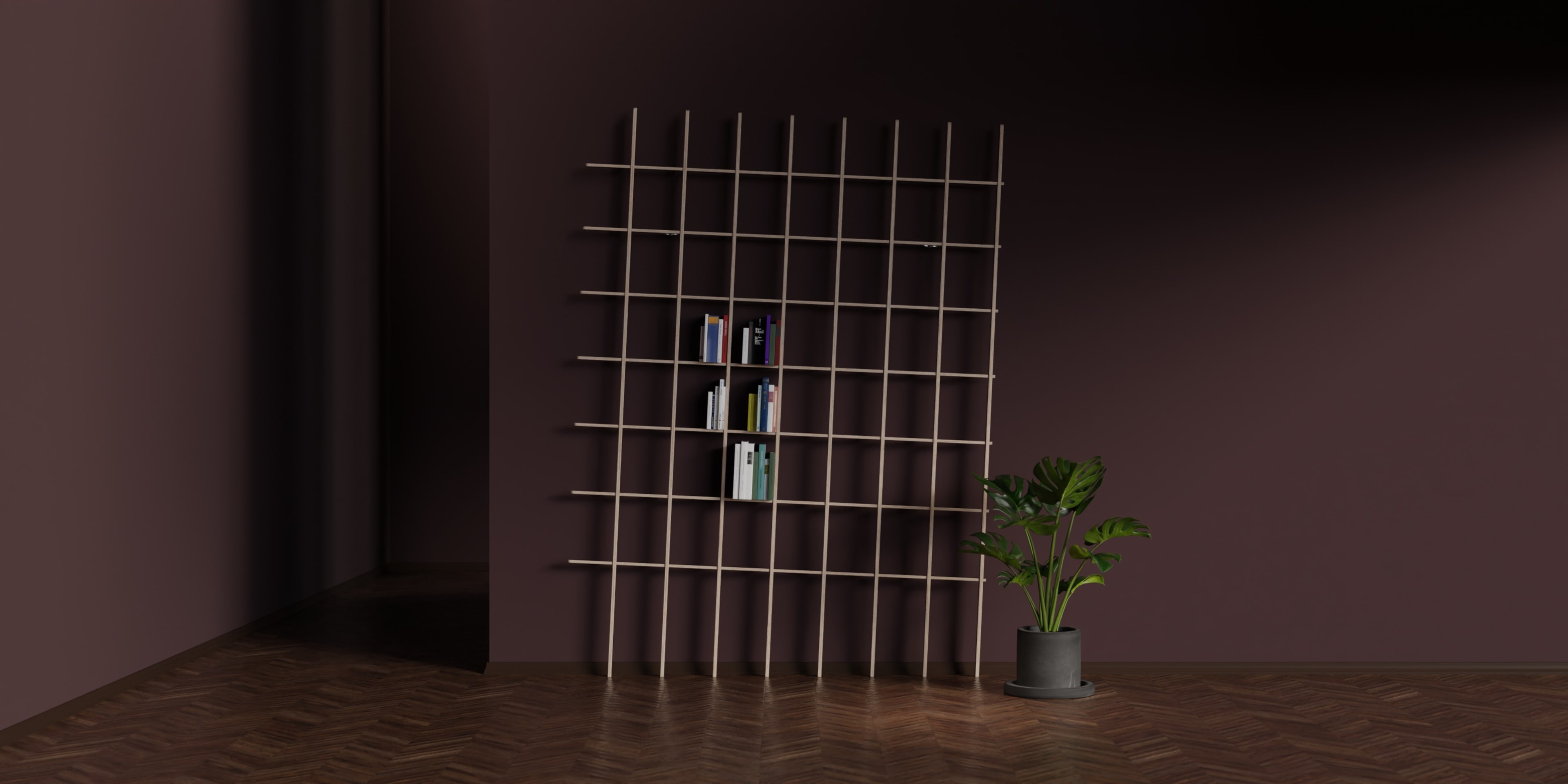 SCHLAGSEITE bookshelf — vista total