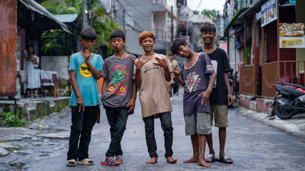 Les enfants des rues de Pokhara