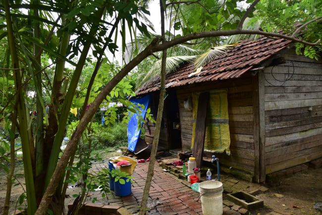 Kerala Flut Nothilfe - Kaakkathuruth nach der Flut
