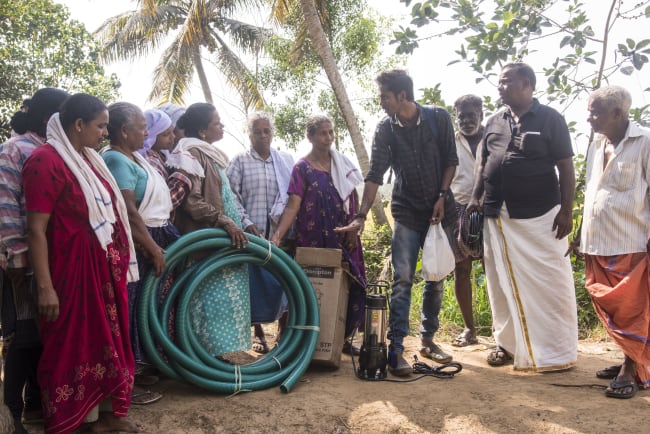 Das Wasser unter Kontrolle gebracht