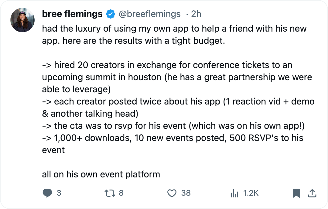 Tweet testimonial about Jem Social