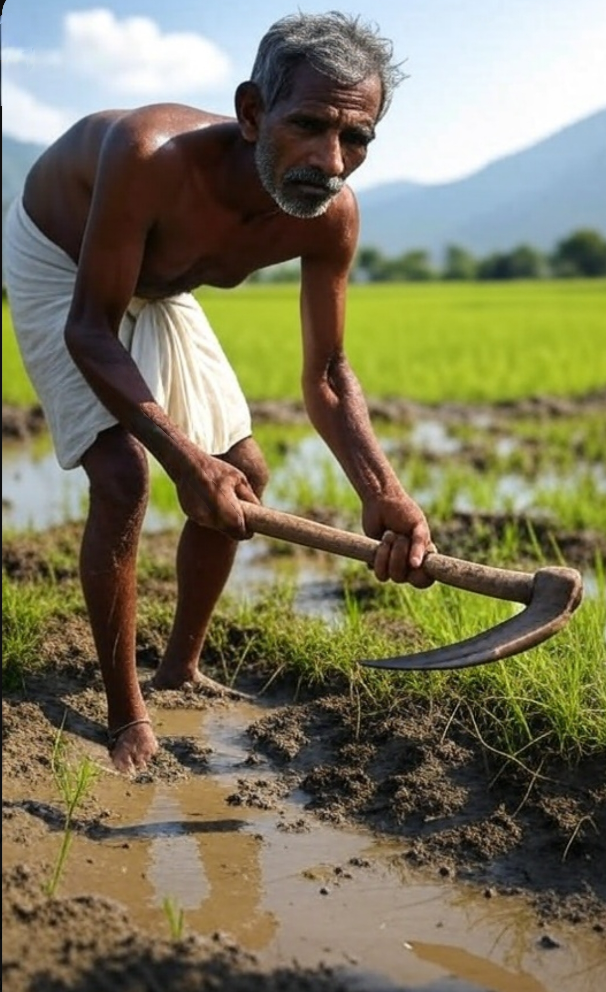 Indian farmer generated by Grok model