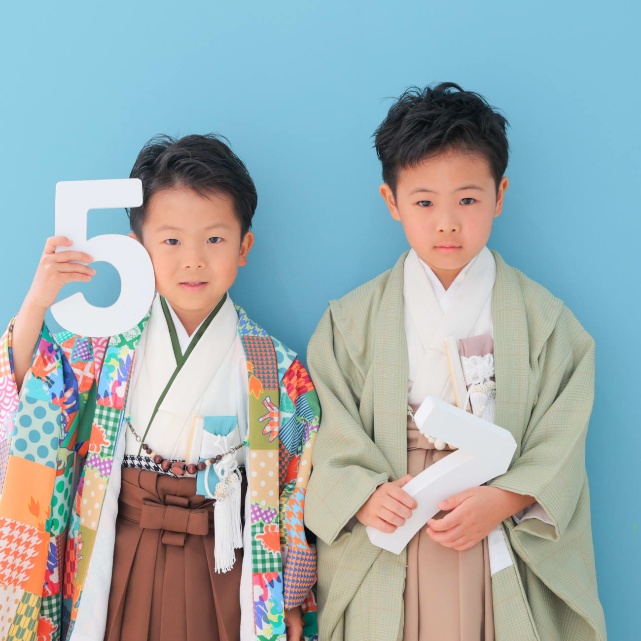 2人だとニコニコ！兄弟で七五三👘