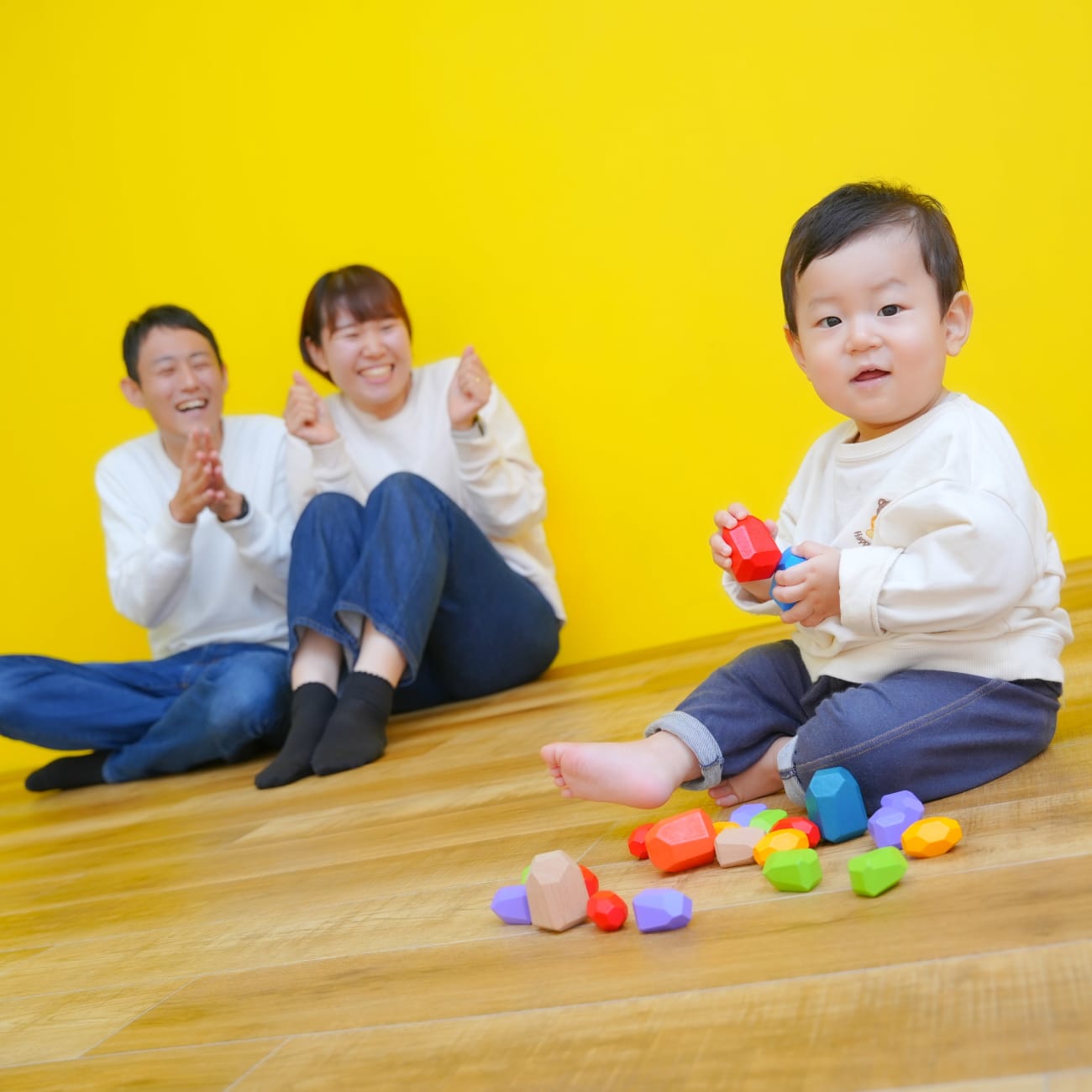 1歳のお誕生日。ご家族写真もたっぷりと♡