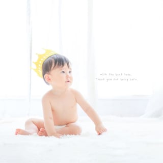 バースデー　お誕生日　王冠　キッズ写真　HAPISTA