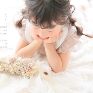 バースデー　お誕生日　女の子　お花　キッズ写真　HAPISTA