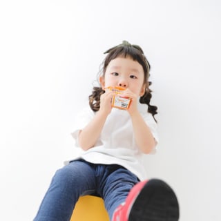 七五三　記念写真　女の子　ジュース　キッズフォトハウス　HAPISTA