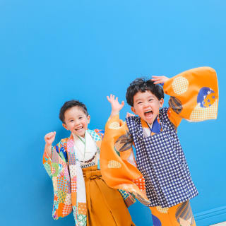 七五三　記念写真　兄弟フォト　キッズフォトハウス　HAPISTA