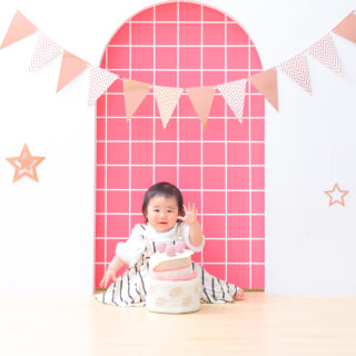 1歳女の子　1歳誕生日