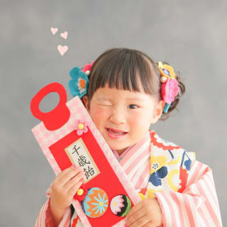 七五三　記念写真　女の子　キッズフォトハウス　HAPISTA