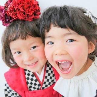 七五三　記念写真　姉妹フォト　キッズフォトハウス　HAPISTA