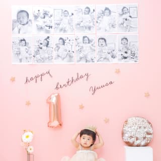 1歳女の子　1歳誕生日