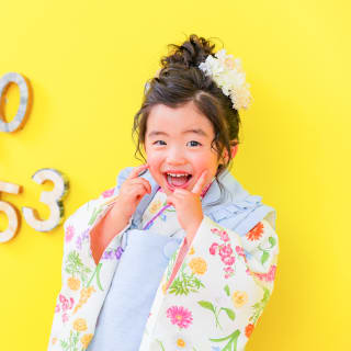 3歳女の子の七五三　フォトスタジオ　ハピスタ