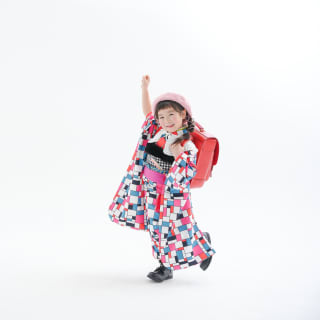 七五三　7歳　女の子　着物　ランドセル　入学