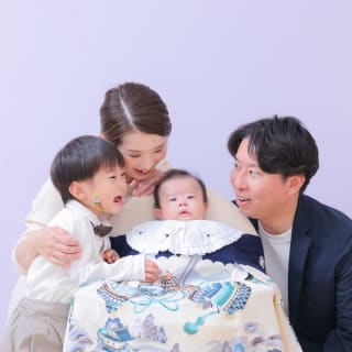 お宮参り　お宮参り撮影　家族写真