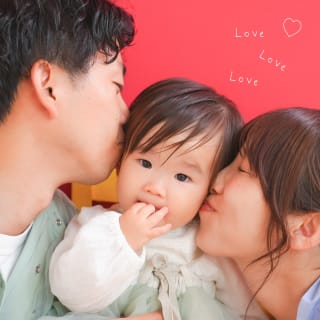 家族写真　バースデー