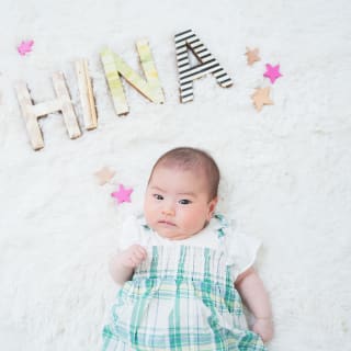 ベビー　ハーフバースデー　ベビーフォト　キッズフォトスタジオ　赤ちゃん　バースデーフォト　大阪フォトスタジオ　堺市フォトスタジオ　私服撮影