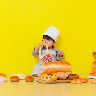 バースデー　お誕生日　パン　かわいい　キッズ写真　HAPISTA