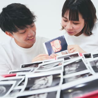 マタニティ　家族写真　エコー写真　