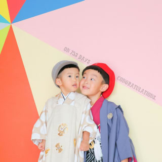 七五三　記念写真　男の子　キッズフォトハウス　HAPISTA