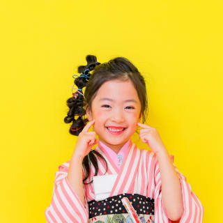 七五三　記念写真　7才女の子　キッズフォトハウス　HAPISTA