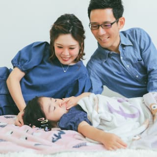 七五三前撮り　３歳女の子　家族写真