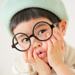 七五三　3歳男の子　可愛い　カラフル　キッズフォトスタジオ　ハピスタ