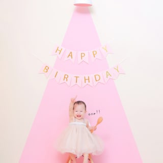 1歳女の子　1歳誕生日