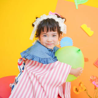 七五三　3歳　女の子　着物