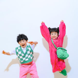 きょうだい撮影　写真　カラフル　フォトスタジオ　ハピスタ