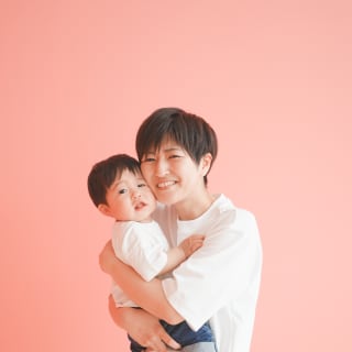 家族写真　1歳　お誕生日　男の子　ママ