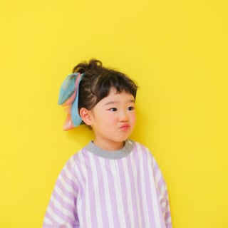 七五三　記念写真　女の子　ボーダー　キッズフォトハウス　HAPISTA