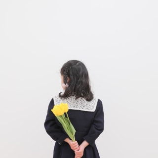 入学　入園　撮影　女の子　お花　ワンピース　カラフル　キッズフォトスタジオ　ハピスタ