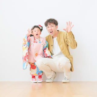 七五三　記念写真　3才女の子　キッズフォトハウス　HAPISTA