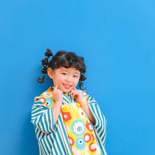 七五三　記念写真　3才女の子　キッズフォトハウス　HAPISTA
