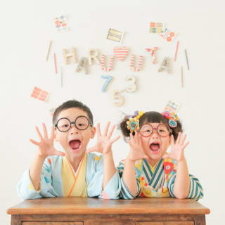 七五三　兄弟　キッズ写真 　ハピスタ