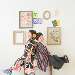 七五三　記念写真　男の子　女の子　キッズフォトハウス　HAPISTA