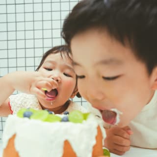 七五三前撮り　兄妹　写真スタジオ　なかもず