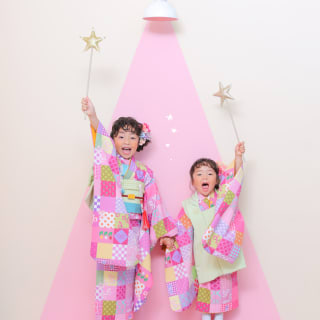3歳女の子 7歳女の子　姉妹　753 七五三